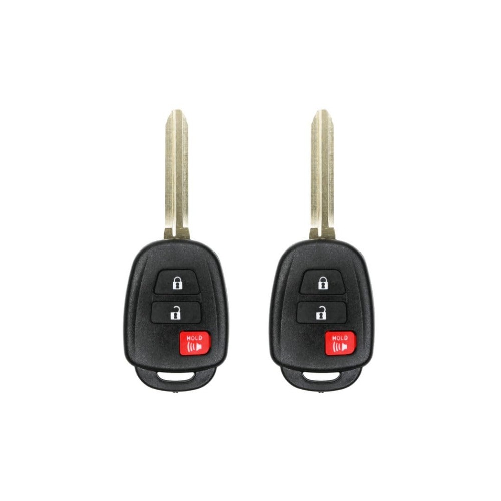 Replacement Keyless Remote Head Key Fob for Toyota RAV4 2014 FCC GQ4-52T 2-Pack