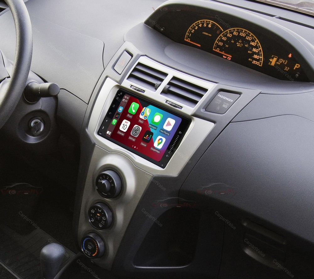 For 2007–2011 TOYOTA YARIS Hatchback Wireless CarPlay Android15 Radio Stereo GPS