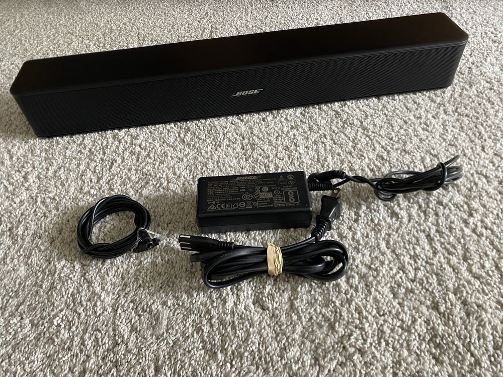 Bose Solo 5 Soundbar Home Theater Tested w/Power Supply + Optical Cable