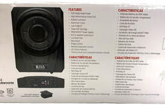 Boss 10in Low Profile Amplified Subwoofer, Bass Boost, 1000w Max BASS10 Black