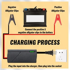 14.6V 10A LiFePO4 Battery Charger for 12V Lithium Iron Phosphate Batteries – …