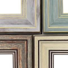 LUCKYLIFE 5×7 Picture Frame Set of 4, Rustic Farmhouse 5×7, Mix Color