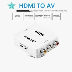 1080P HDMI To AV RCA Audio Video Converter CVBS Adapter for PS3 PS4 DVD PC To TV