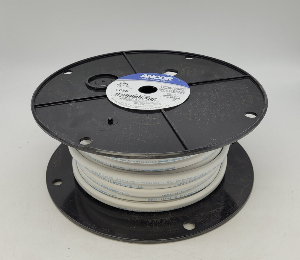 Ancor 124102 – 10/2 Duplex 10 Gauge AWG 25-ft Red/Yellow Cable Flat White 600v
