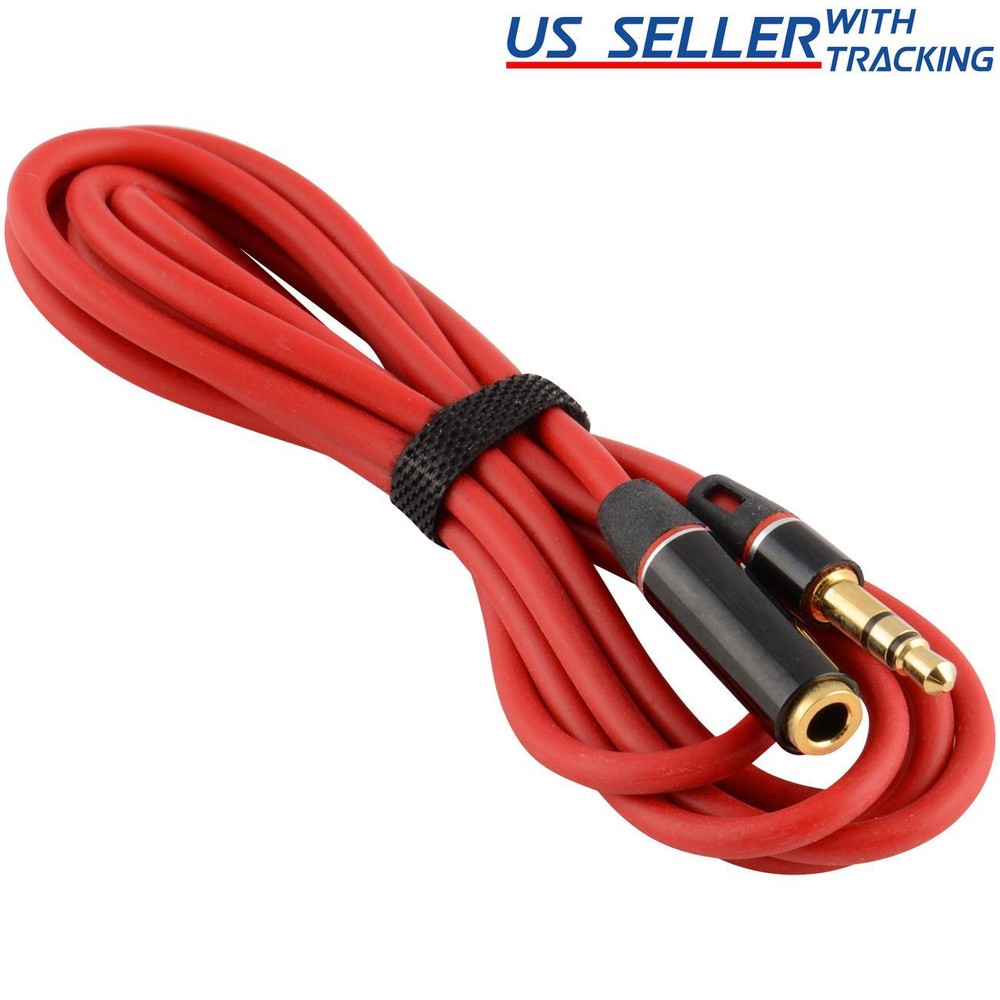 4ft 3.5mm 1/8″ Stereo Audio Aux Headphone Cable Extension Cord M to F MP3