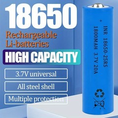 8 Pack 3.7V 3000mAh Pointed-Tip Rechargeable Batteries for Flashligh