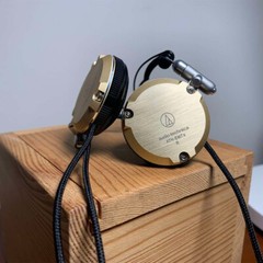 Original Audio-Technica ATH-EM7X Adjustable Aluminum Clip-On Headphones