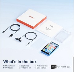 Oilsky 80GB MP3 Player with Bluetooth and WiFi, Oilsky 4.0″ IPS Touch Screen