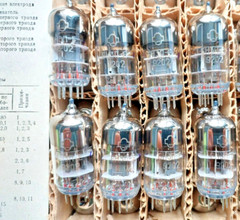 US Stock! 10x 6N3P-E 6N3 (6Н3П-Е) (6CC42 6385 ECC42) tubes 1970s valves NEW OTK