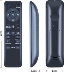 Replacement Soundbar Remote with Ergonomic Design – Easy Setup, 40ft Range