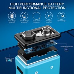 9V Lithium Batteries Kratax USB 9V Rechargeable Batteries and 4in1 Charger Cable