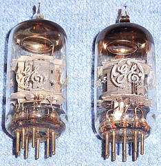 2 General Electric 6GH8A Vacuum Tubes for Scott 299 & LK-72B Audio Amplifiers