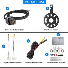 EWAY Classic 1.0 Backup Camera for Jeep Wrangler Spare Tire Mount 2007-2018, …