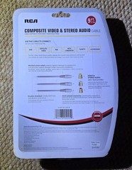 RCA Digital Plus DH9AV 9 Foot Video and Stereo Audio Cable New Brand New S Video