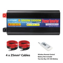 5000W 10000W Car Power Inverter DC 12V to 110V Converter with Remote Controller