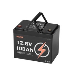 VEVOR 12V 100Ah Deep Cycle LiFePO4 Battery BMS Lithium Iron Phosphate Battery
