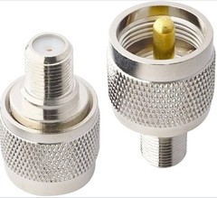 UHF PL-259 Male Plug to F Type Female RF Radio Coax Adapter Converter Connector