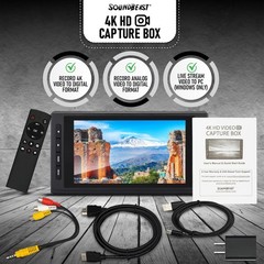 SoundBeast 4K HD Video Capture Box – or Live Stream Medium, Black