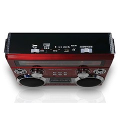 Dolphin Retro Radio SP-411BT AM FM SW Bluetooth Rechargeable Red-FREE SHIPPING