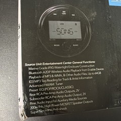 MARINE TECH MS-IlRV Marine Multimedia Receiver FM Bluetooth Stereo 200W 4 Channe