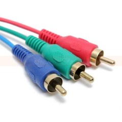 VGA Male to 3RCA Component Cable 6ft 12ft HDTV Monitor TV PC Laptop RGB VGA-3RCA