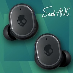 Skullcandy SESH ANC Wireless In-ear Bluetooth Earbuds (Certified Refurb)-BLACK