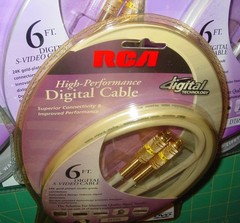 4 RCA High Performance Digital S-Video Cables DT6S 24K Gold-Plated Connectors