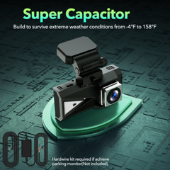 Toguard DC19 2160P Dash Cam Car Front Rear 4K + 4K Dual Car Camera with 128GB SD