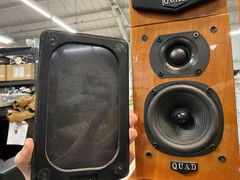 Lot of 5 Quad L-ite 6 Ohm Speakers (1) Center Channel (4) Satellite – SHOWN WORK