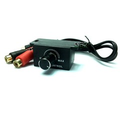 Universal Car Bass Amplifier Remote Level Control Knob Stereo RCA Input & Output