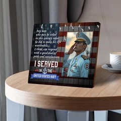 Worthwhile Life-I Served in the United States Navy, American Flat Picture