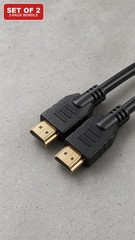 HDMI Cable 6FT 4K 2 Pack High Speed for TV Monitor PS5 PS4 Xbox Roku Fire Stick