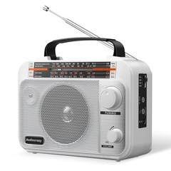 AM/FM/SW1-2 Radio Shortwave Transistor Radio AC or Battery Operated with Best…