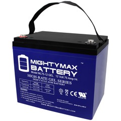 Mighty Max 12V 75AH GEL Replacement Battery for Quickie P300-P210-P320