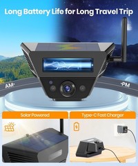 AUTO-VOX Solar5B RV Magnetic Backup Camera Loop Recording 7.2″ DVR 1080P Monitor