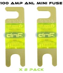 DNF 1 IN 4G 2 OUT 8G ANL MINI FUSE HOLDER + ANM 100 AMP FUSES- SHIPS FREE TODAY!