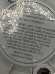 SimpliSafe Smoke Detector Sensor Alarm SSSD3 SD3