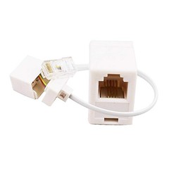 5 PCS RJ11 6P4C Female To Ethernet RJ45 8P8C Male F/M Adapter Cable Network