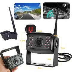 1080P Wireless RV Backup Camera 7″ DVR Quad Split Monitor for Truck Trailer Van