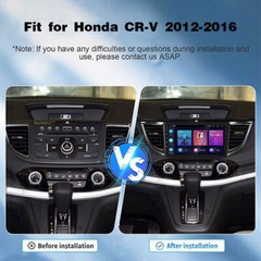 32GB For Honda CRV 2012-2016 10.1” Android 15 Carplay Car Stereo Radio GPS Navi