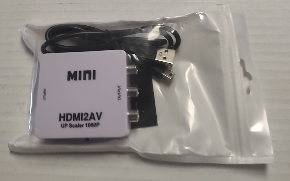 MINI HDMI2AV UP SCALER 1080P COMPOSITE ADAPTER