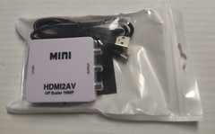 MINI HDMI2AV UP SCALER 1080P COMPOSITE ADAPTER