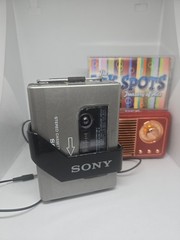 Sony WM-2 Walkman Stereo Portable Cassette Player Silver Working
