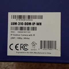 Luma 310 Series Dome Camera LUM-310-DOM-IP-WH (White) Home Security