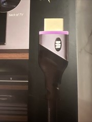 2x Monster MHV1-1026-PUR 6 Feet 4K HDR 21 Gbps 2 Purple LED Light HDMI Cable