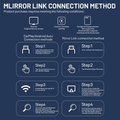 2026 Carplay Adapter Wired to Wireless CarPlay Android Auto Mirror Link 4-IN-1