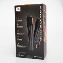 NEW JBL PARTYBOX Wireless Dual Microphone System & Dual Channel Receiver Adapter