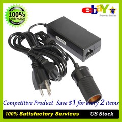 110V-220V AC To 12V DC Car Cigarette Lighter Wall Power Socket Adapter Converter