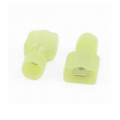 50PCS 12-10 AWG Yellow Fully-insulated Male Wire Spade Crimp Terminal Connectors