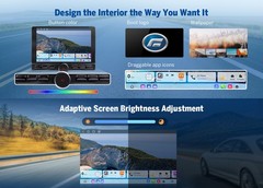 UX6K PRO MAX 2 DIN Android 13 8+128GB 10.1″ QLED Car Stereo GPS CarPlay Radio 4G